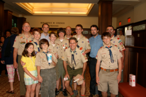 Justin & Jake with some area Scouts